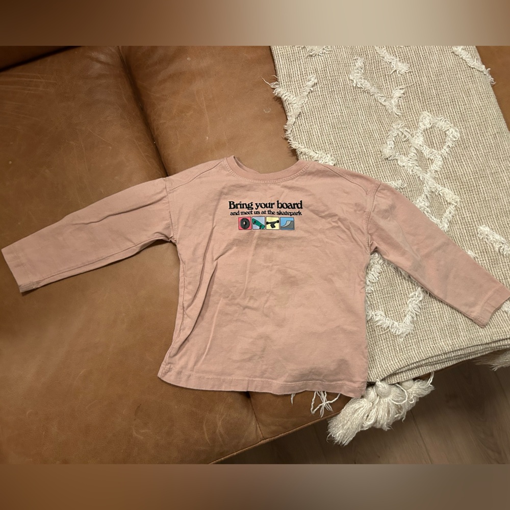 Zara Pink Long Sleeve Shirt